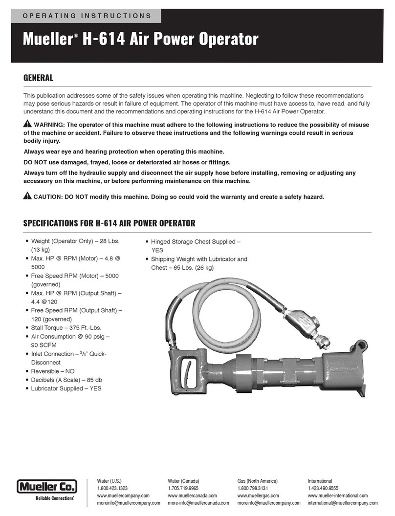Mueller H-614 operating instructions