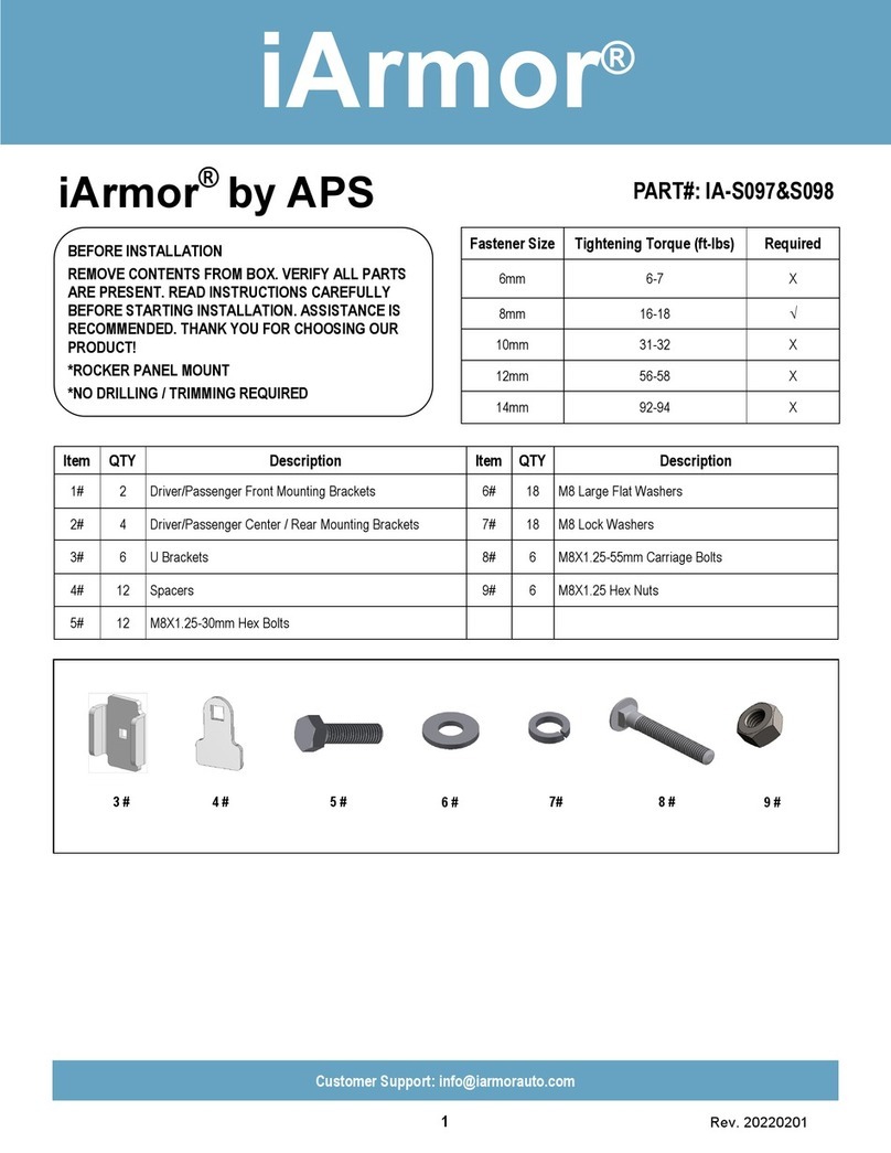 APS iArmor User manual