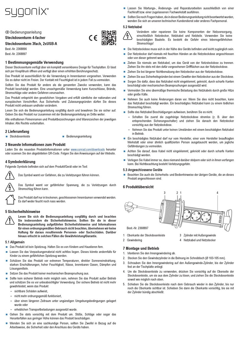 Sygonix 2368896 operating instructions
