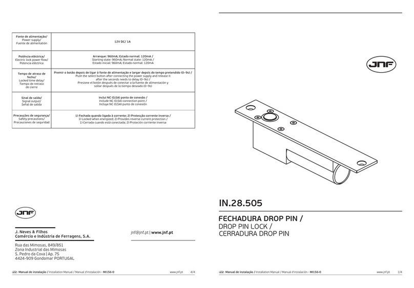 JNF IN.28.505 installation manual