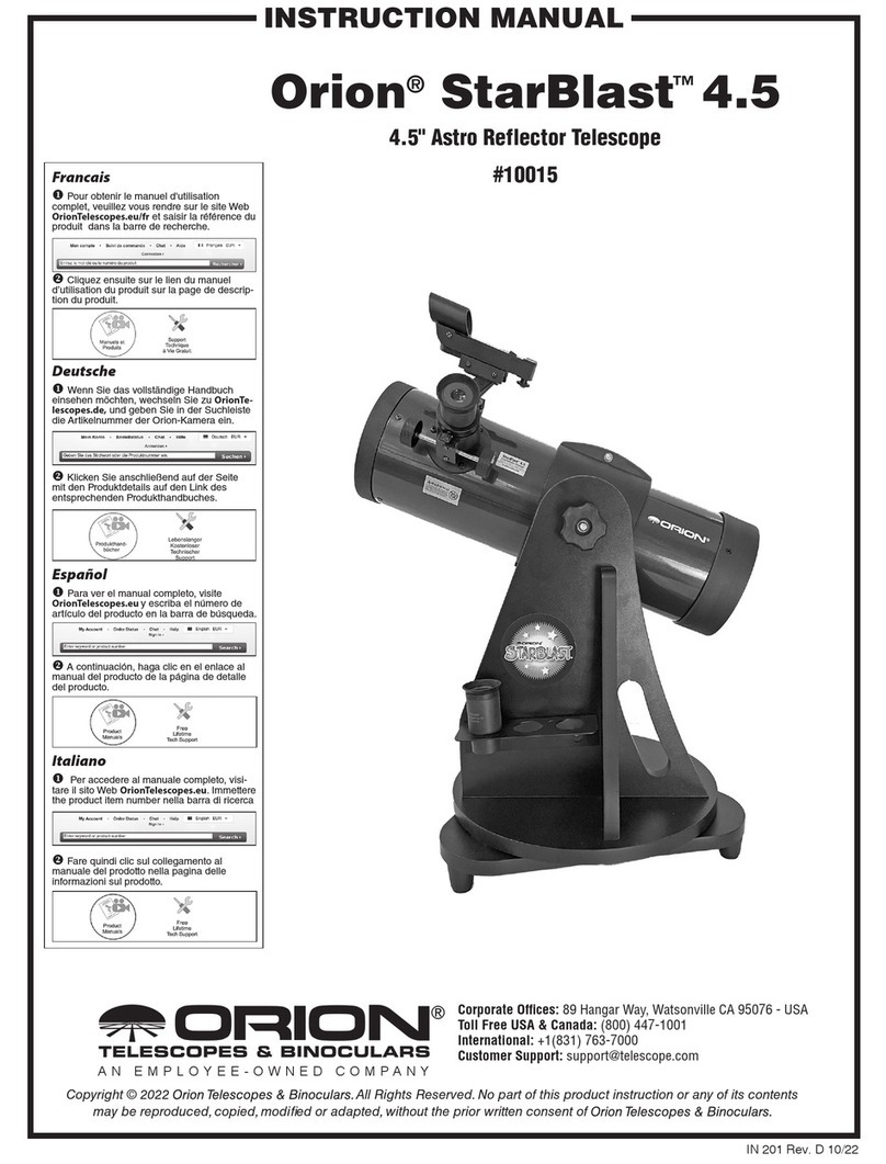 Orion StarBlast 4.5 User manual