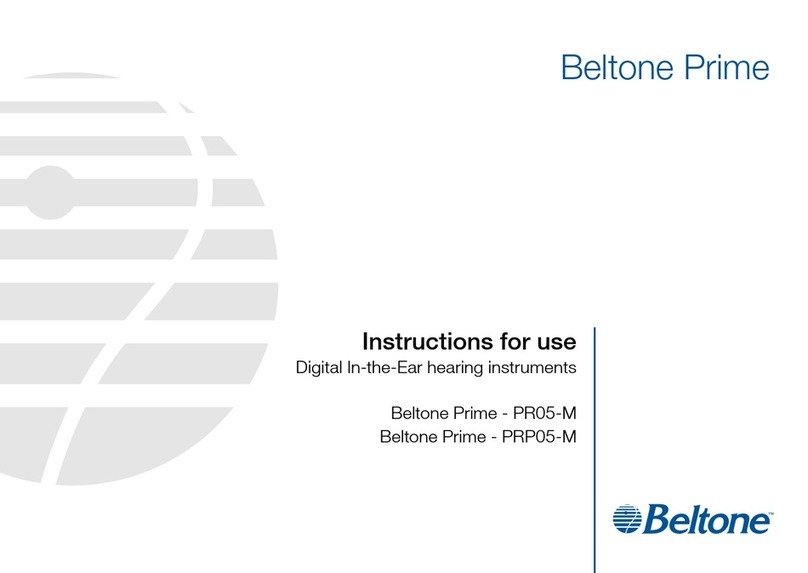 Beltone Prime PR05-M Instructions for use