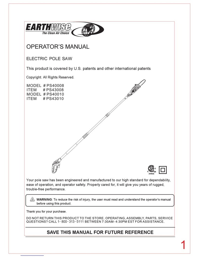 EarthWise PS40008 Operator's manual
