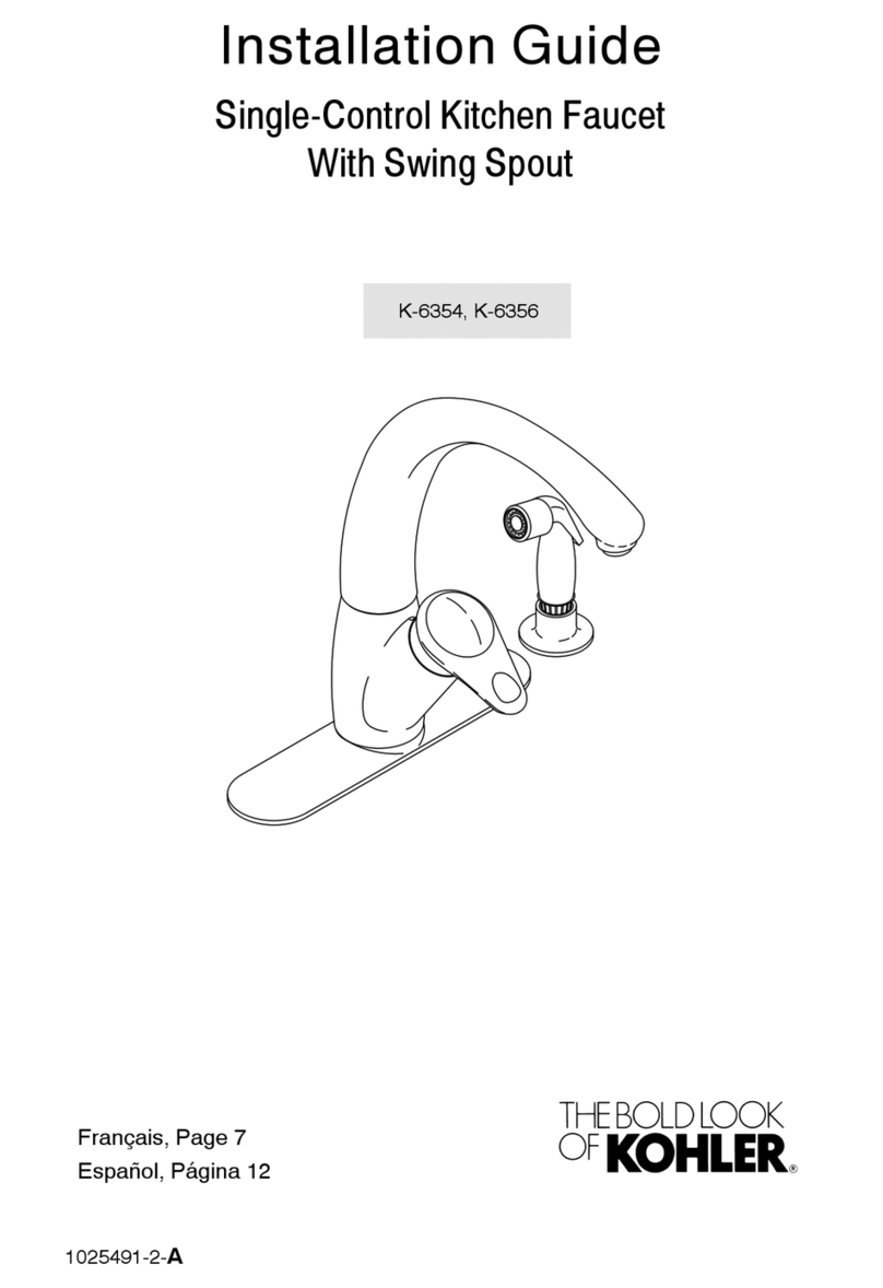 Kohler K-6354 User manual
