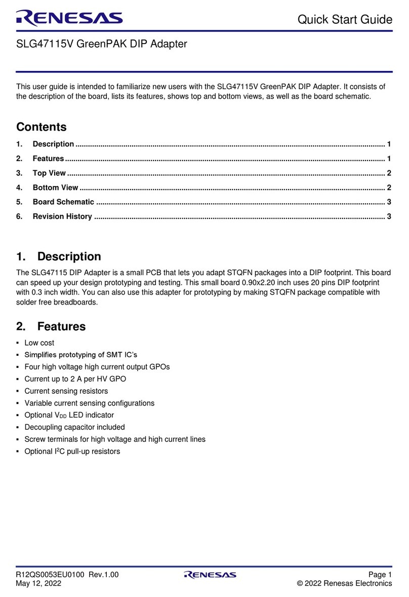 Renesas GreenPAK SLG47115V User manual
