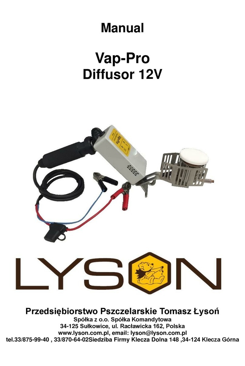 LYSON Vap-Pro Diffusor 12V manual
