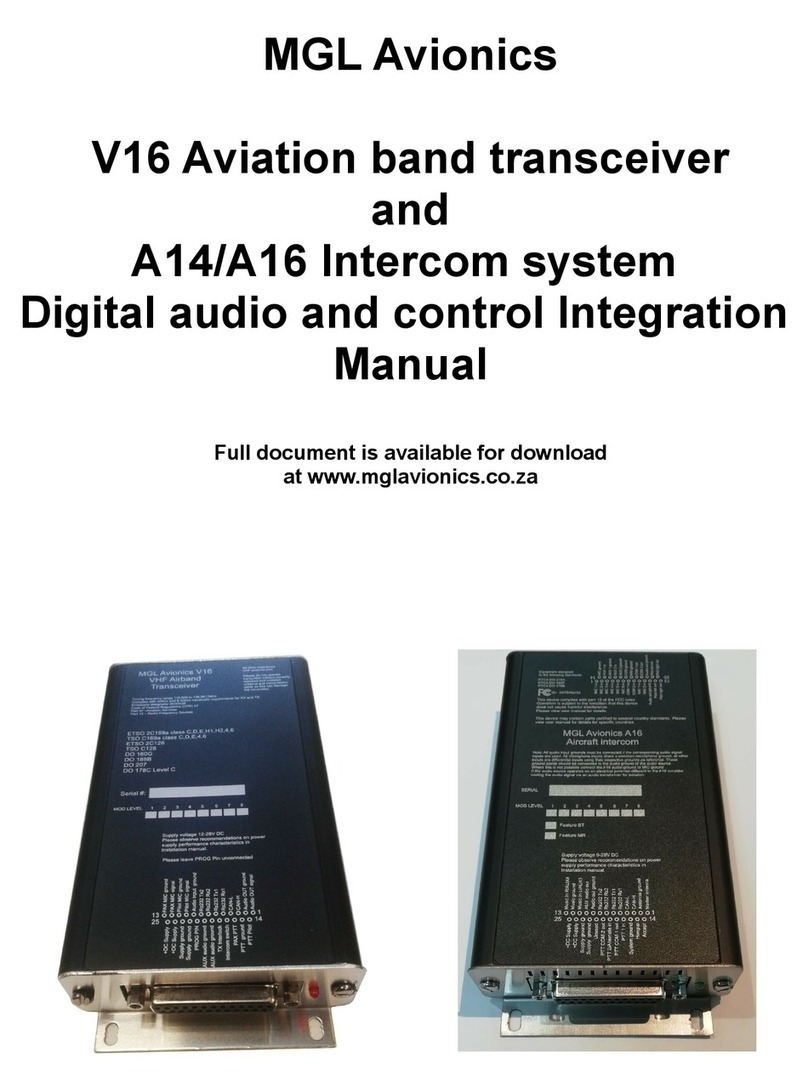 MGL Avionics V16 User manual