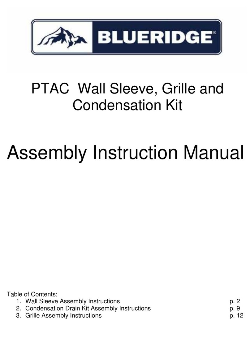 Blue Ridge PTAC Installation guide