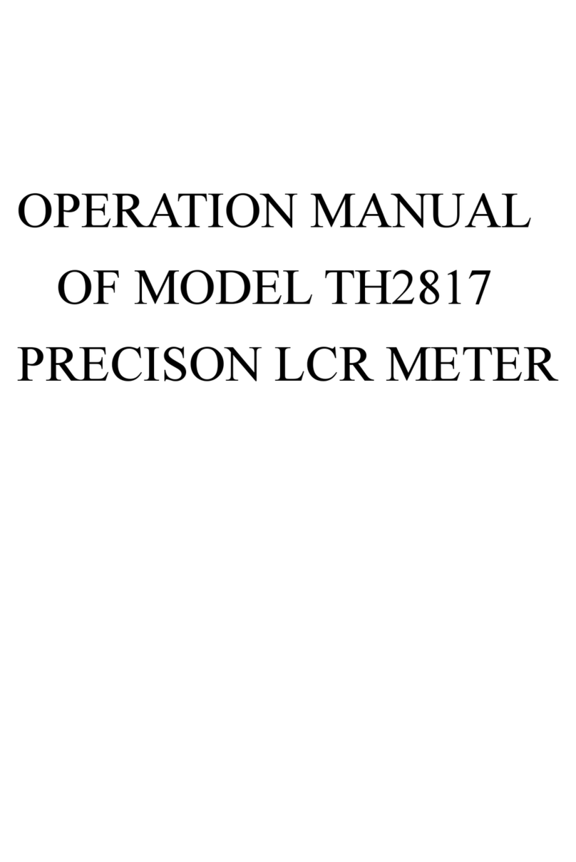 Tonghui TH2817 Operation manual