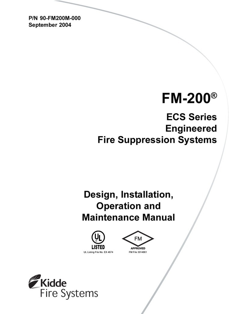 Kidde Fire Systems FM-200 ECS Series User manual