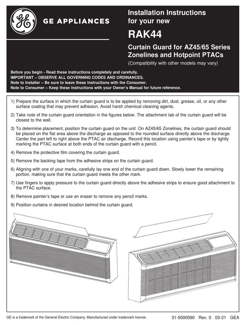 GE RAK44 installation instructions