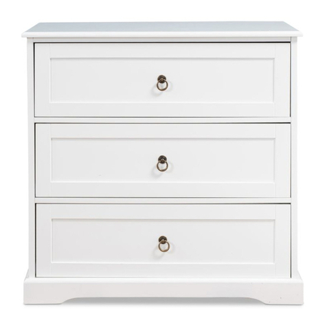 Mocka Hamptons Three Drawer User manual