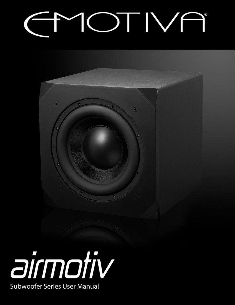 Emotiva Airmotiv Series user manual
