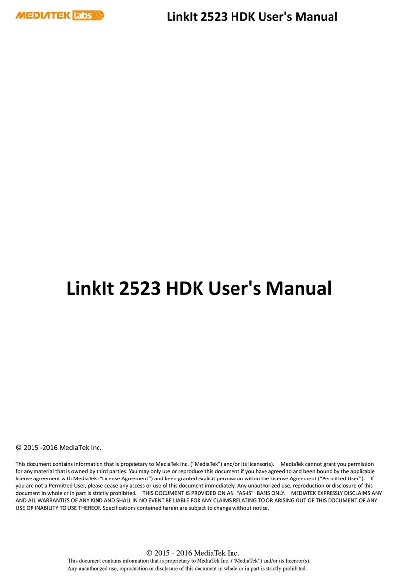 Mediatek Labs LinkIt 2523 HDK user manual