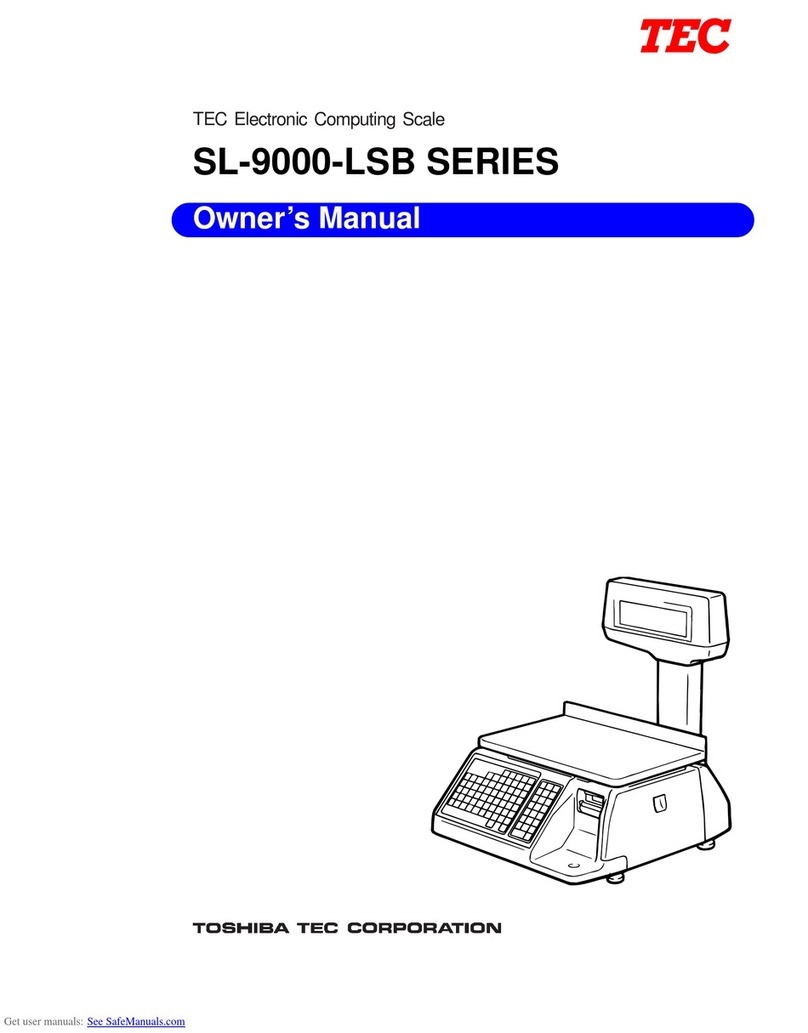 TOSHIBA TEC Corporation 9000N-FFB Series User manual