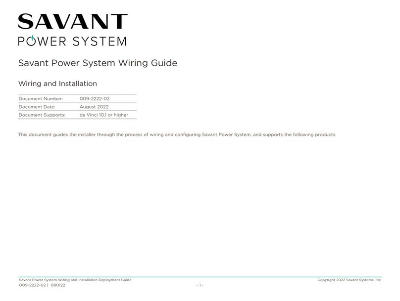 Savant PKG-EMKIT1P-00 Wiring guide
