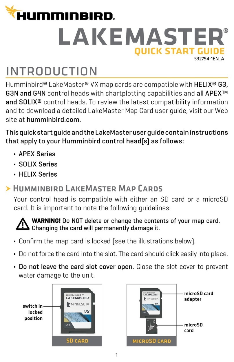 Humminbird LAKEMASTER APEX Series quick start guide