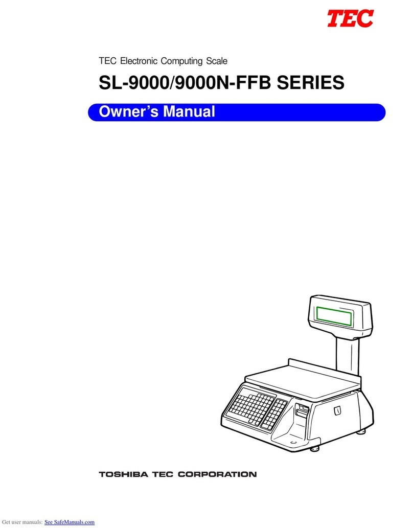 TOSHIBA TEC Corporation SL-9000 Series User manual