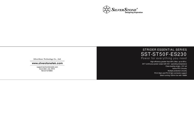 SilverStone STRIDER ESSENTIAL Series User manual