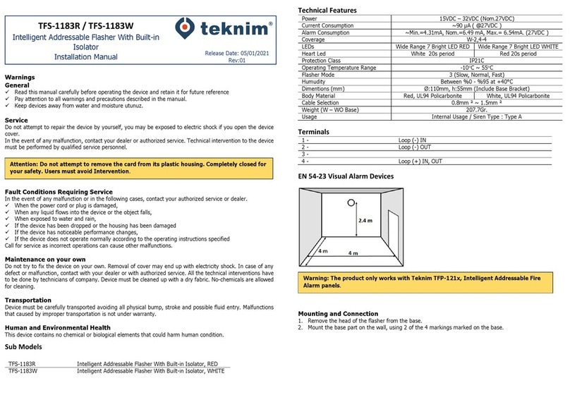 Teknim TFS-1183R User manual