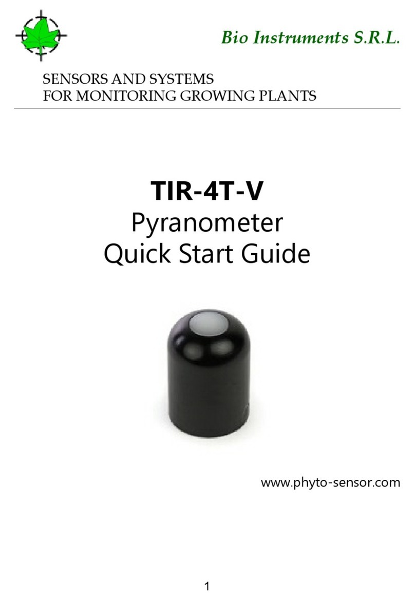 Bio Instruments TIR-4T-V quick start guide