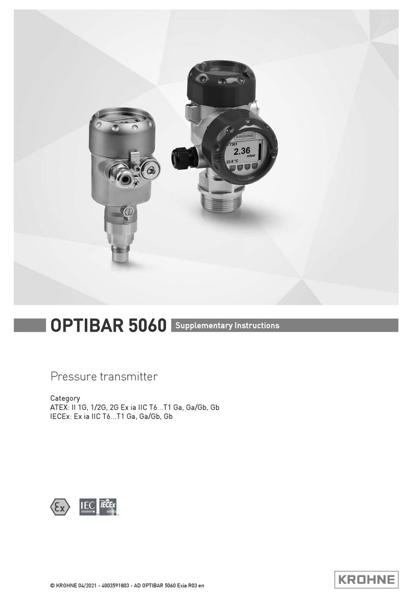 KROHNE OPTIBAR 5060 eDP Supplementary instructions