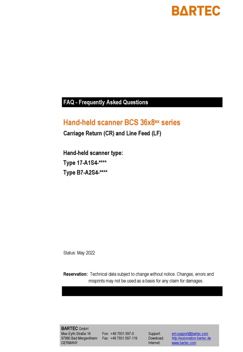 Bartec BCS 36 8ex Series Instruction Manual
