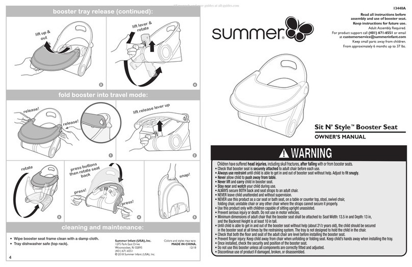 Summer Sit N' Style 13440A User manual