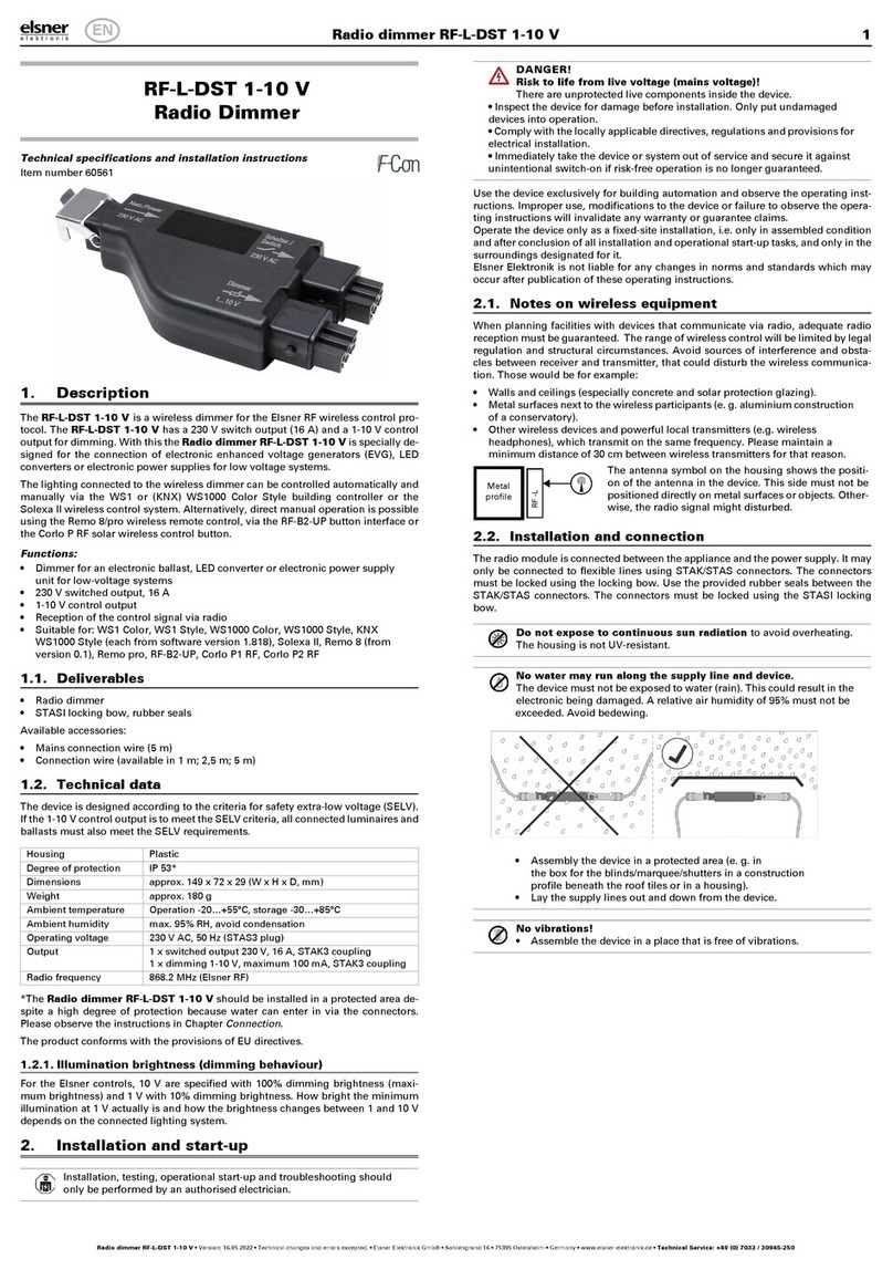 elsner elektronik RF-L-DST 1-10 V manual