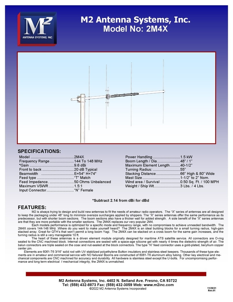 M2 Antenna Systems 2M4X User manual