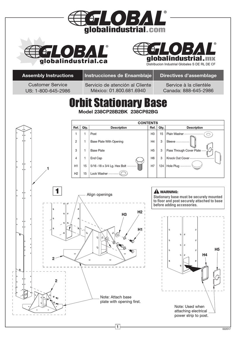 Global 238CP28B2BK Assembly instructions
