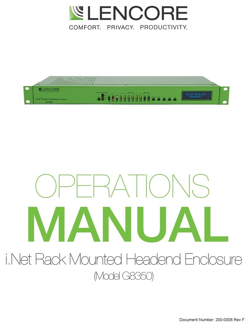 Lencore G8350 Operation manual