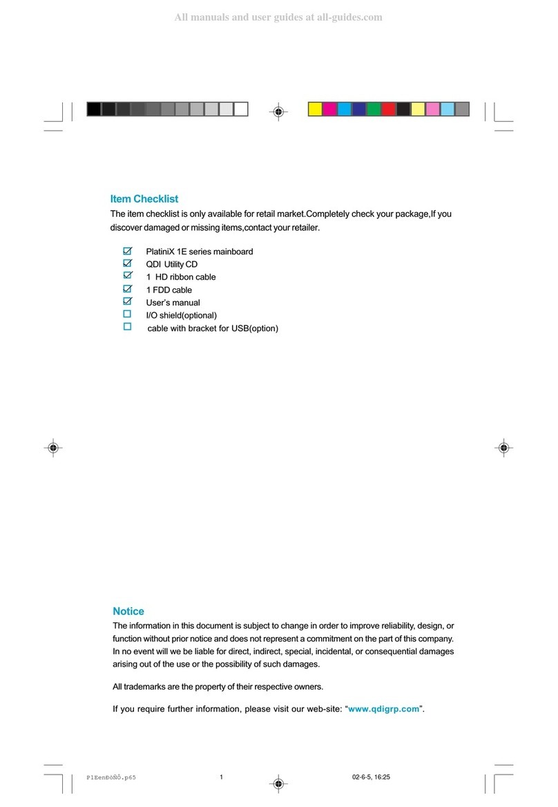 Quantum Design PlatiniX 1E User manual