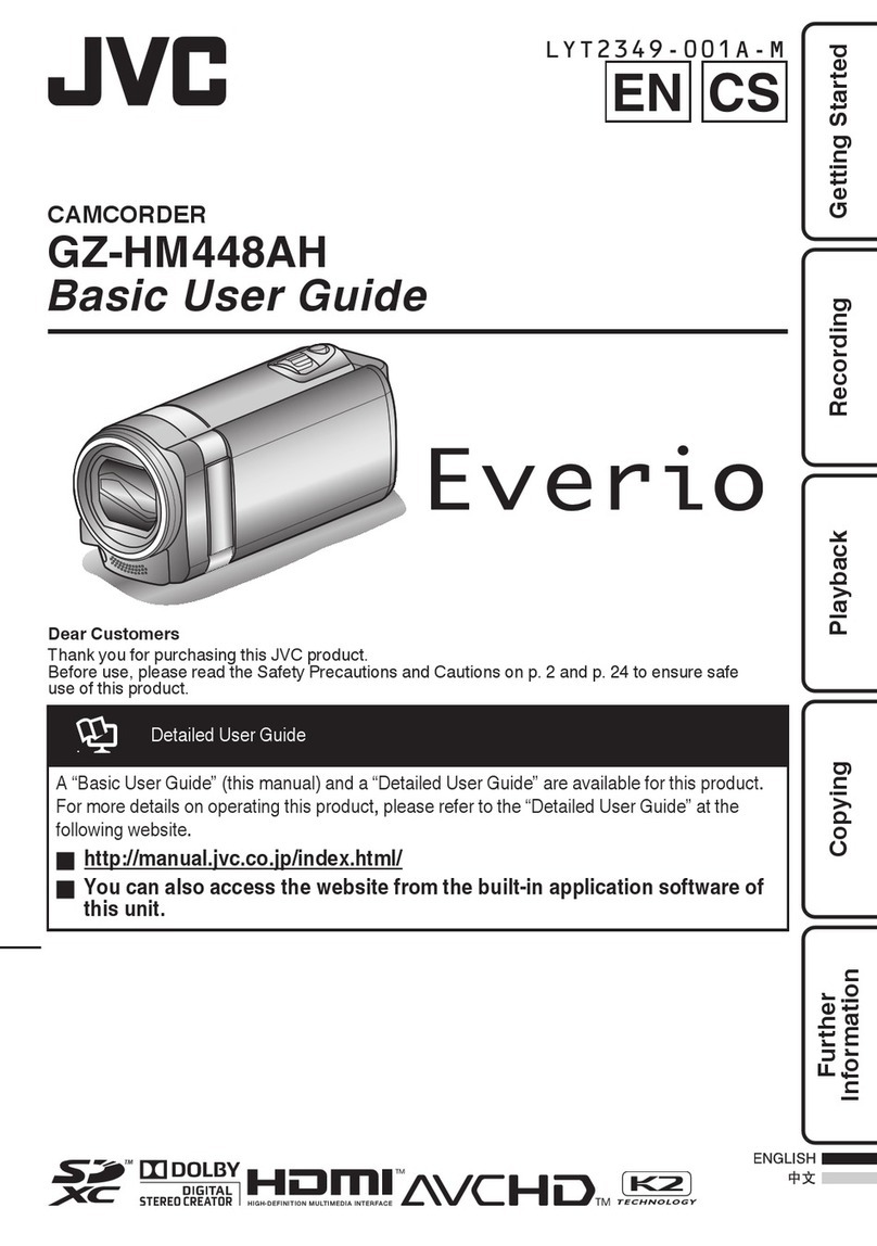 JVC Everio GZ-HM448AH Basic user's guide