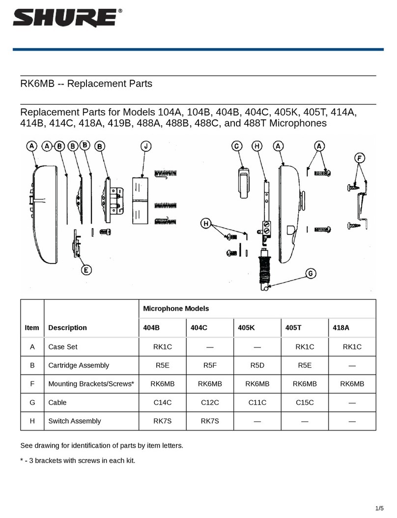 Shure RK6MB quick start guide