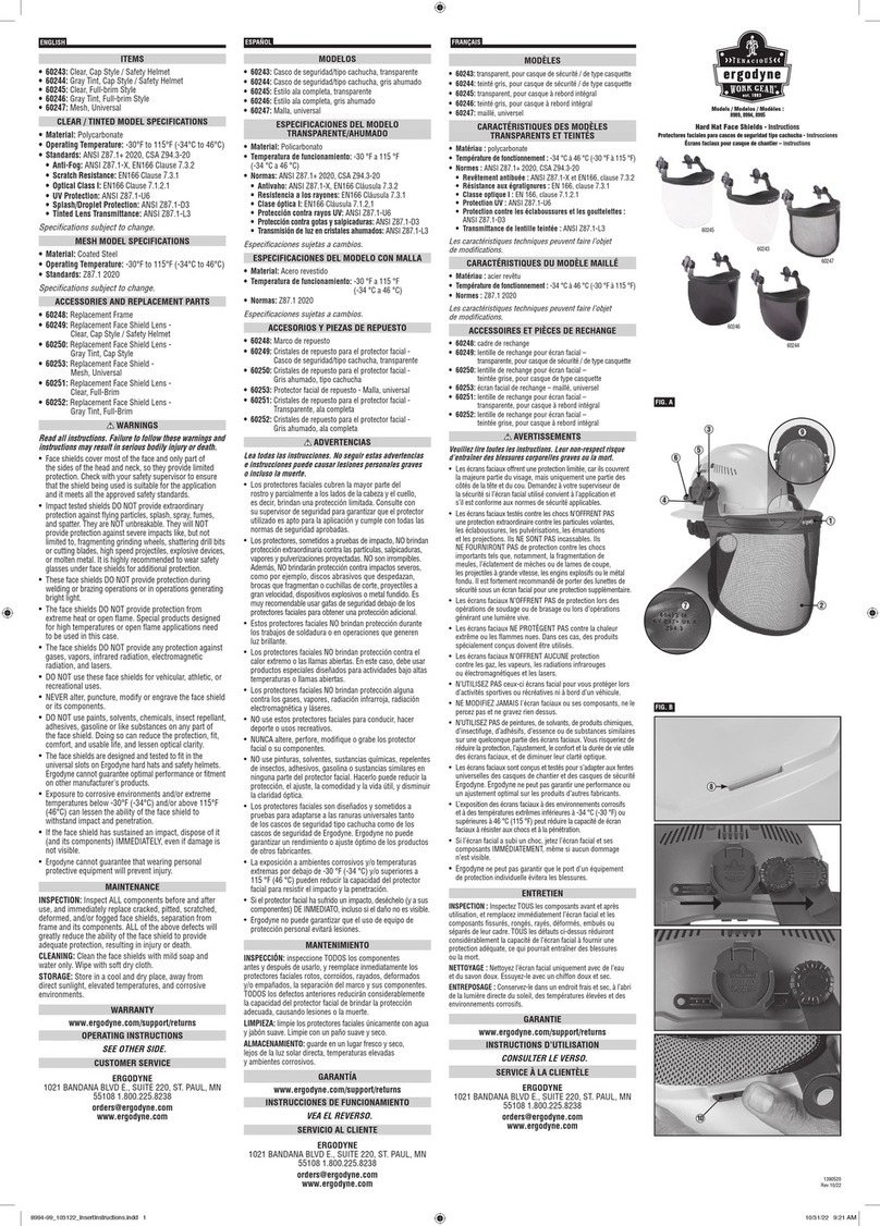 ERGODYNE 8989 instructions