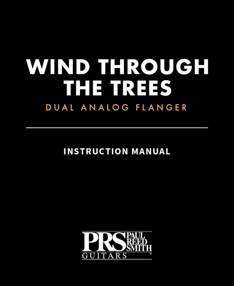 PRS Guitars Wind Through the Trees instruction manual