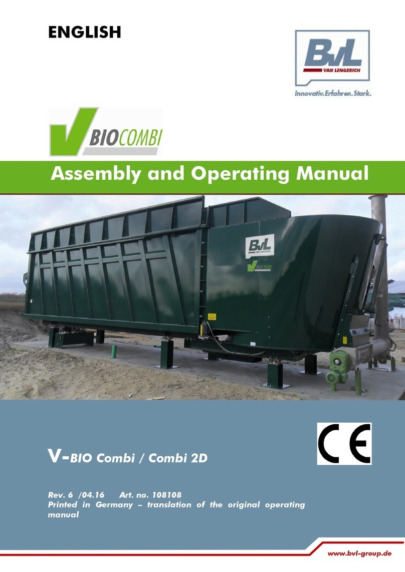 BVL V-BIO Combi Assembly and operating manual