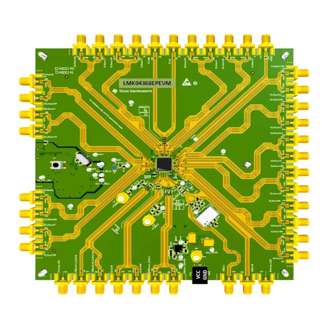Texas Instruments LMK04368EPEVM User manual