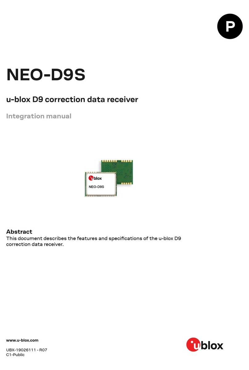 Ublox NEO-D9S Use and care manual