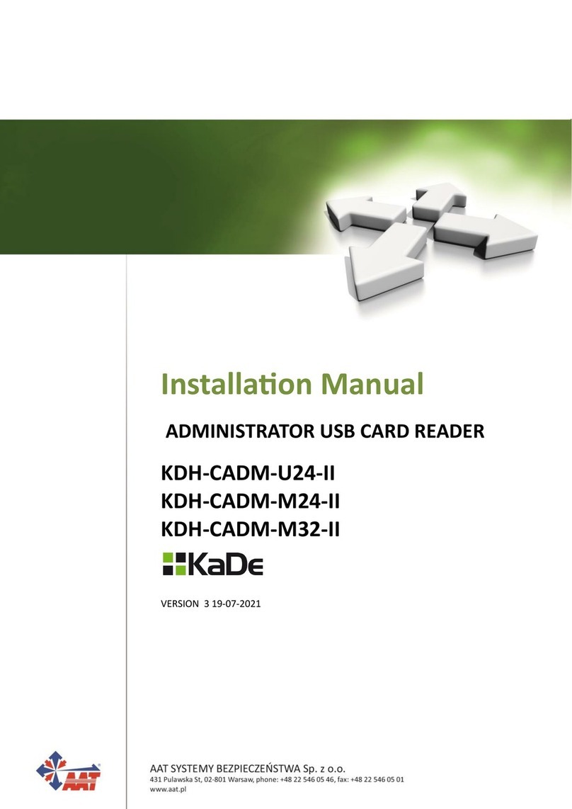 AAT KDH-CADM-U24-II installation manual