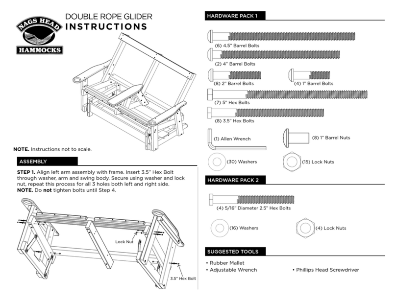 Nags Head Hammocks DOUBLE ROPE GLIDER User manual