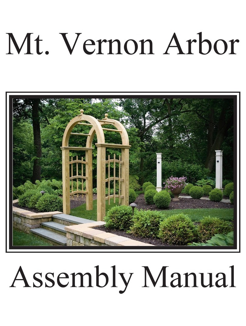 Yard Craft Mt. Vernon Arbor Assembly manual Yard Craft Mt. Vernon Arbor Assembly manual