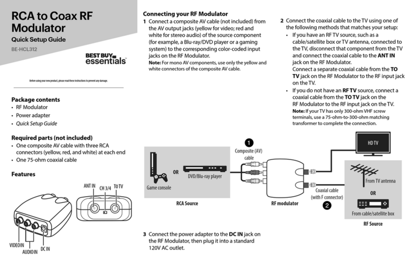 BEST BUY essentials BE-HCL312 Quick setup guide