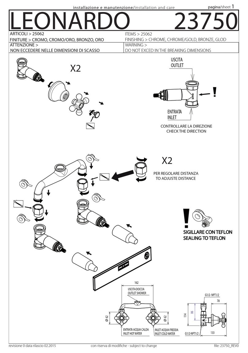 Leonardo 23750 Installation and Care