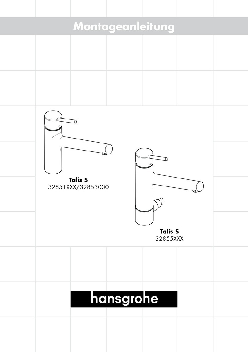 Hans Grohe Talis S 32851 Series User manual Hans Grohe Talis S 32851 Series User manual