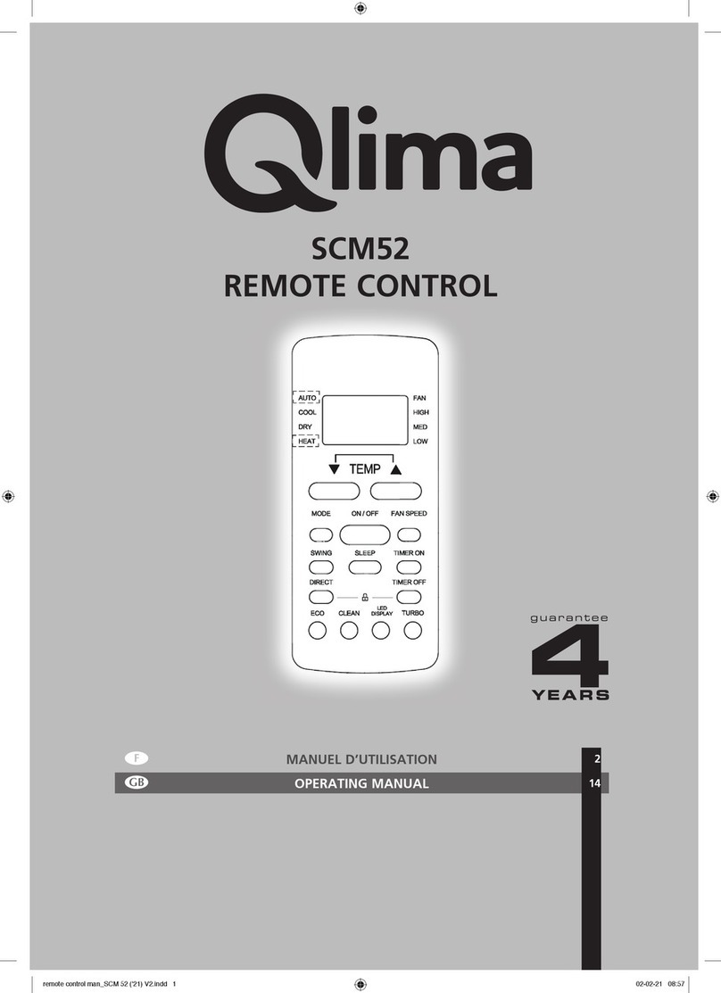 Qlima SCM52 DUO operating manual