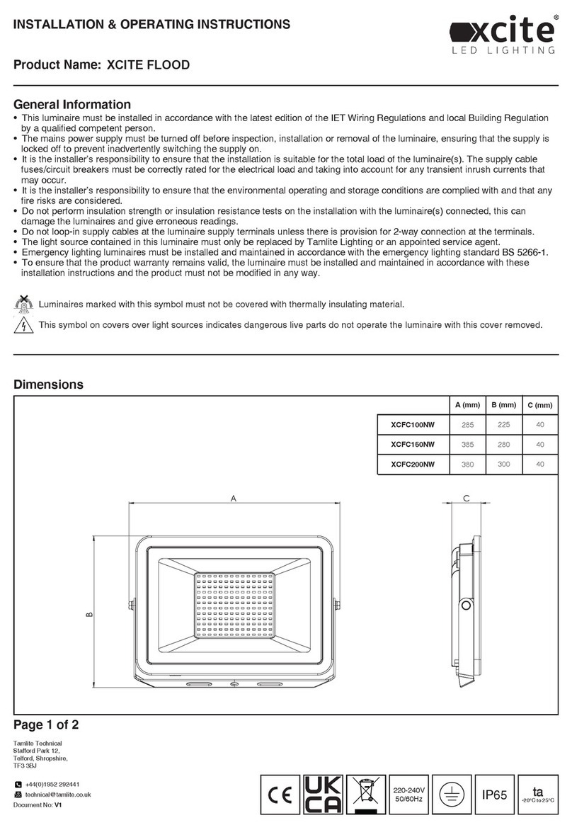 X-Cite FLOOD XCFC100NW Manual