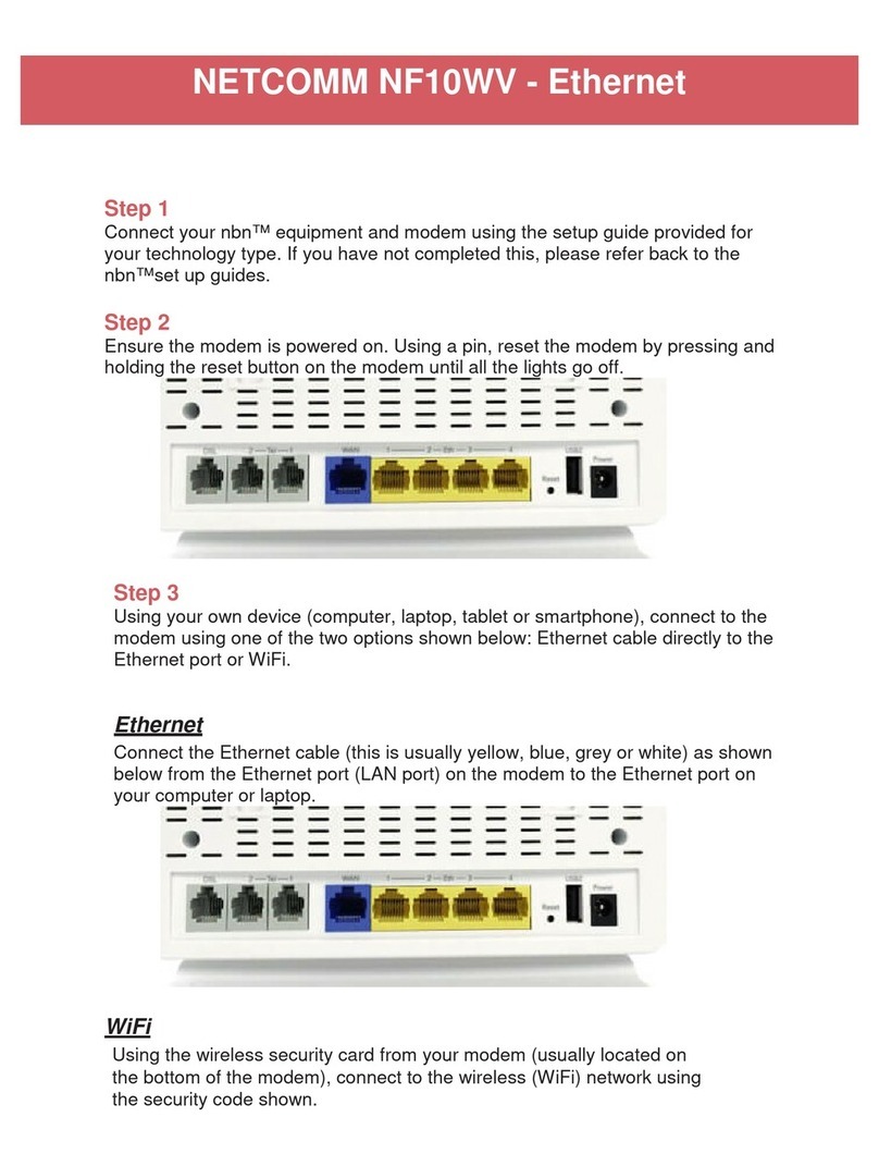 NetComm NF10WV quick start guide