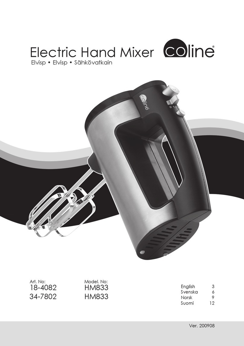 Coline HM833 instruction manual